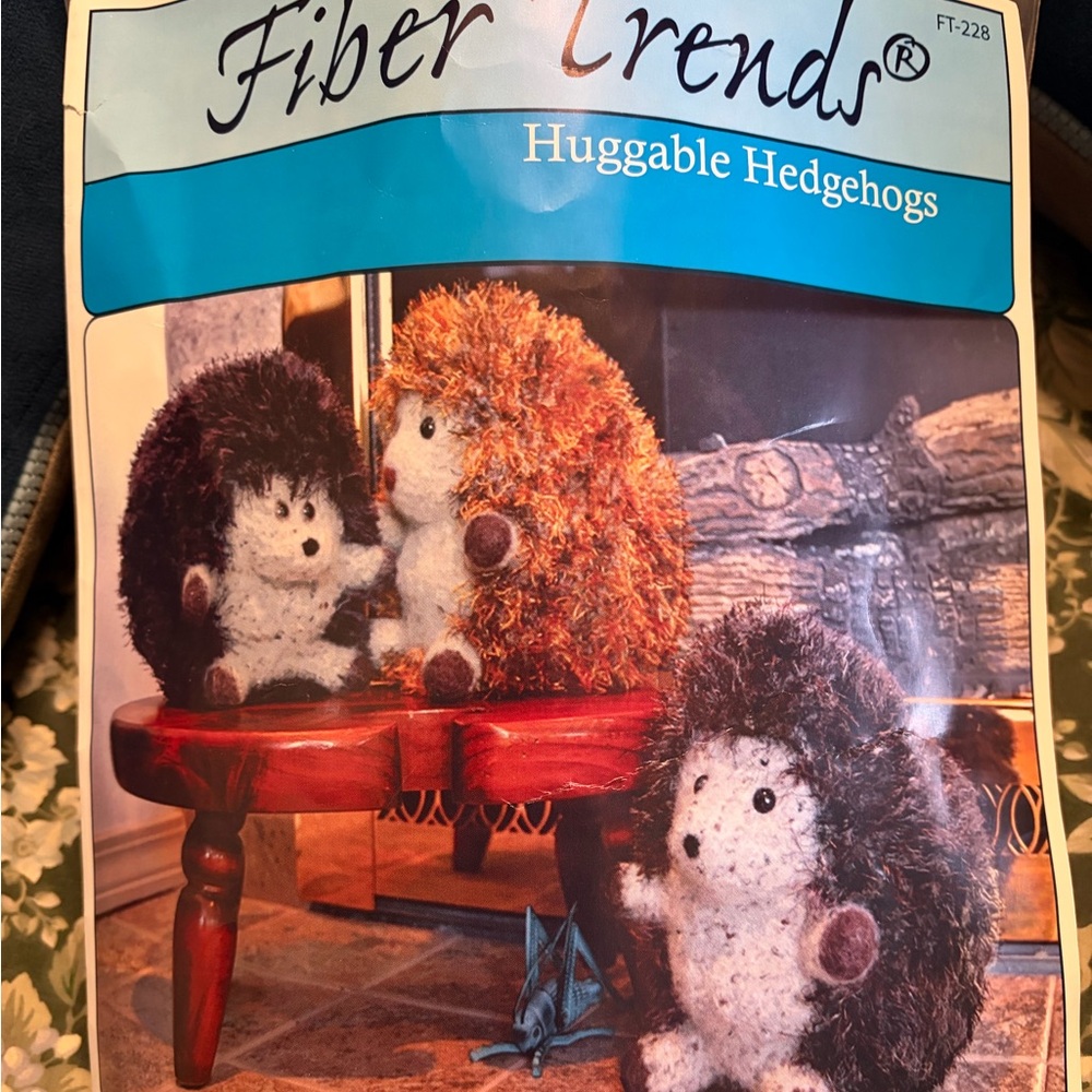 Huggable Hedgehogs Soft Home Art Plush crochet, felted plushy. So cute.
